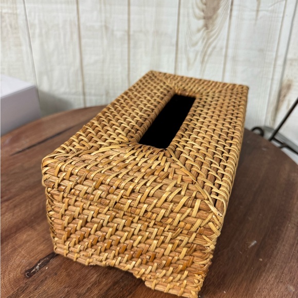 Woven Rattan Tissue Box Cover - Picture 4 of 11
